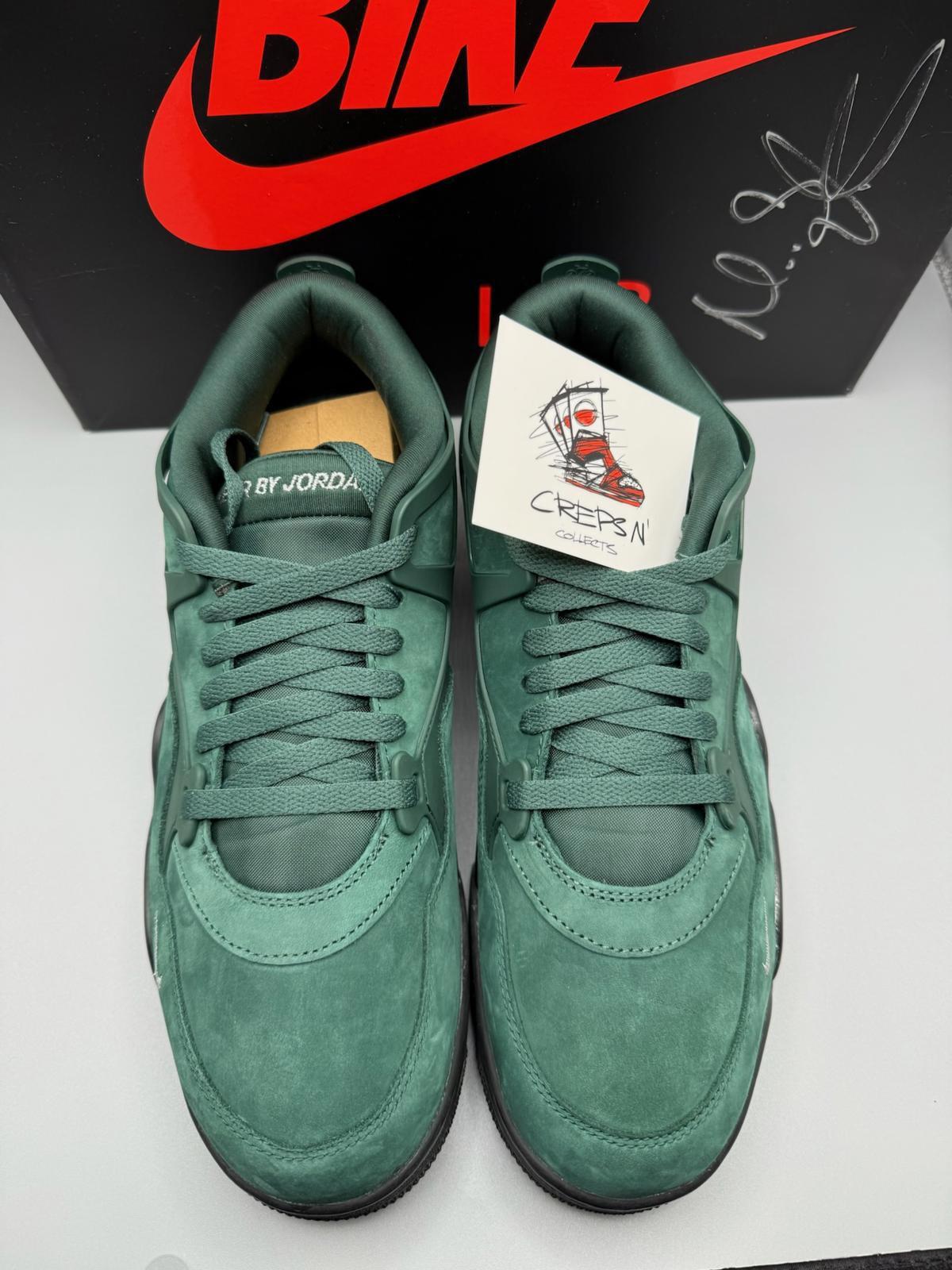 SIGNED BOX Size 8.5 Nigel Sylvester x Air Jordan 4 RM Fence Green SIGNED