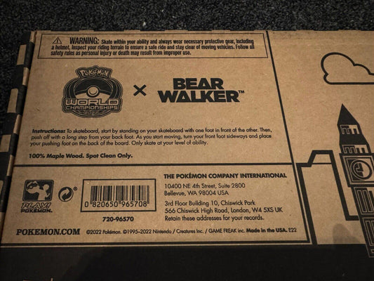 Sealed Limited Ed Pokèmon World Champ 22’ Bear Walker Deck