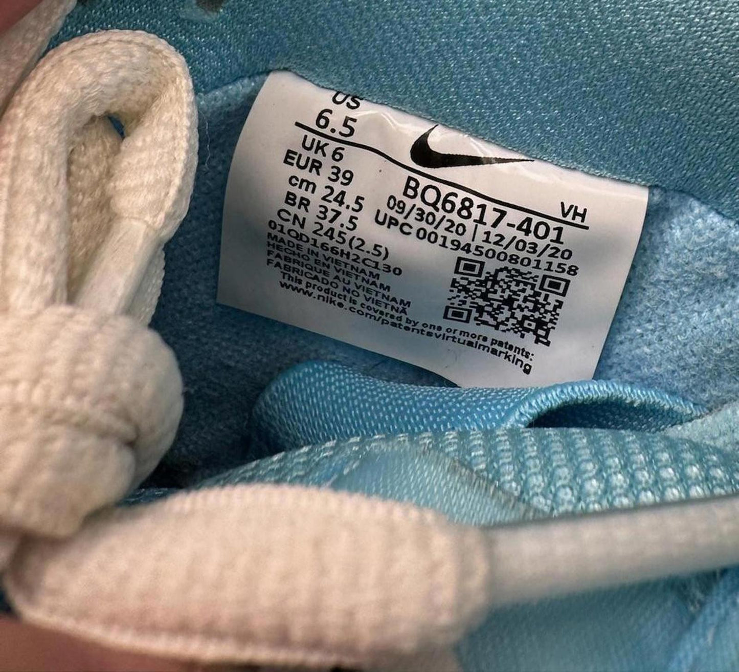 Size 6 Nike SB Dunk Low Gulf Used Clean