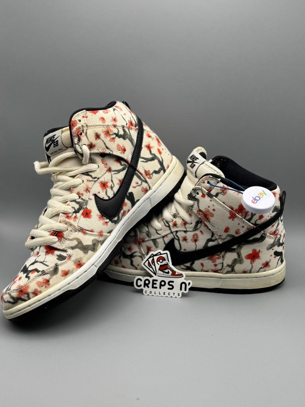 Size 7 Nike SB Dunk High Cherry Blossom USED