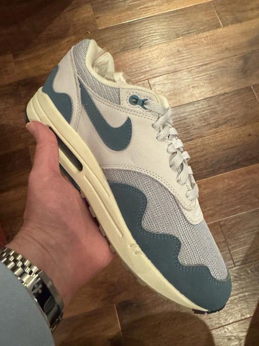 UK 8.5 | Air Max 1 Patta Wave Noise Aqua | USED CLEAN