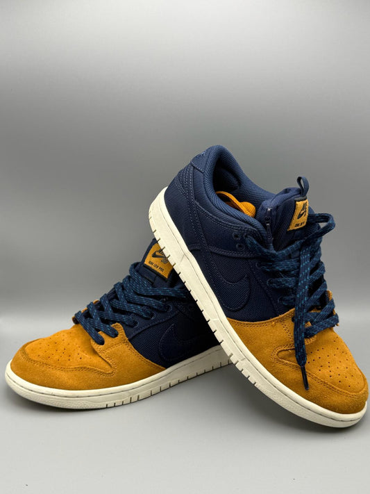 Size 7.5 UK Nike SB Dunk Low 90s Back pack Midnight Navy Ochre DX6775-400