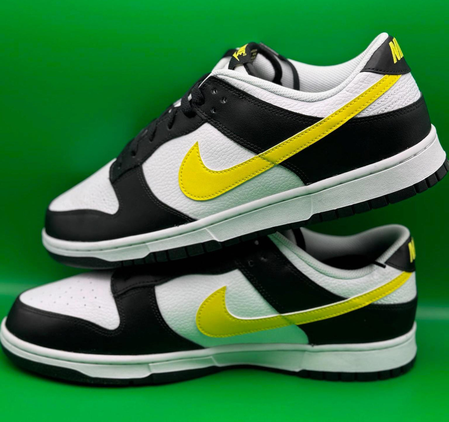 Size 13 Dunk Low Trainers Black Opti Yellow White DS