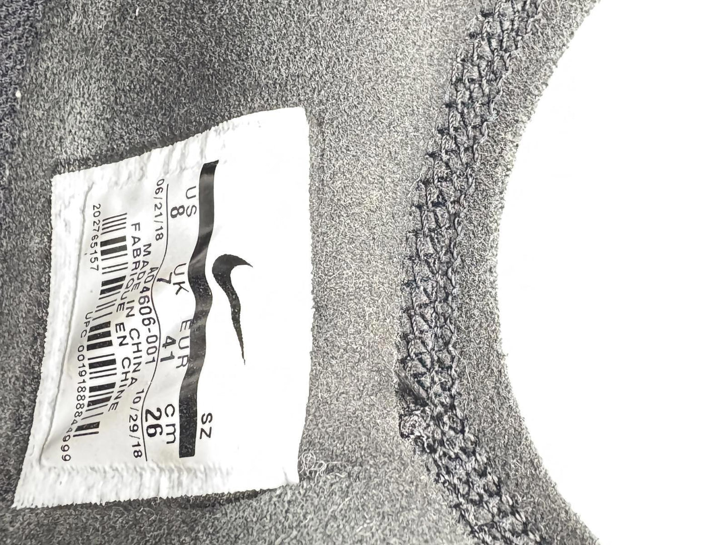 Size 7 Nike Air Force 1 Off White Black Preloved