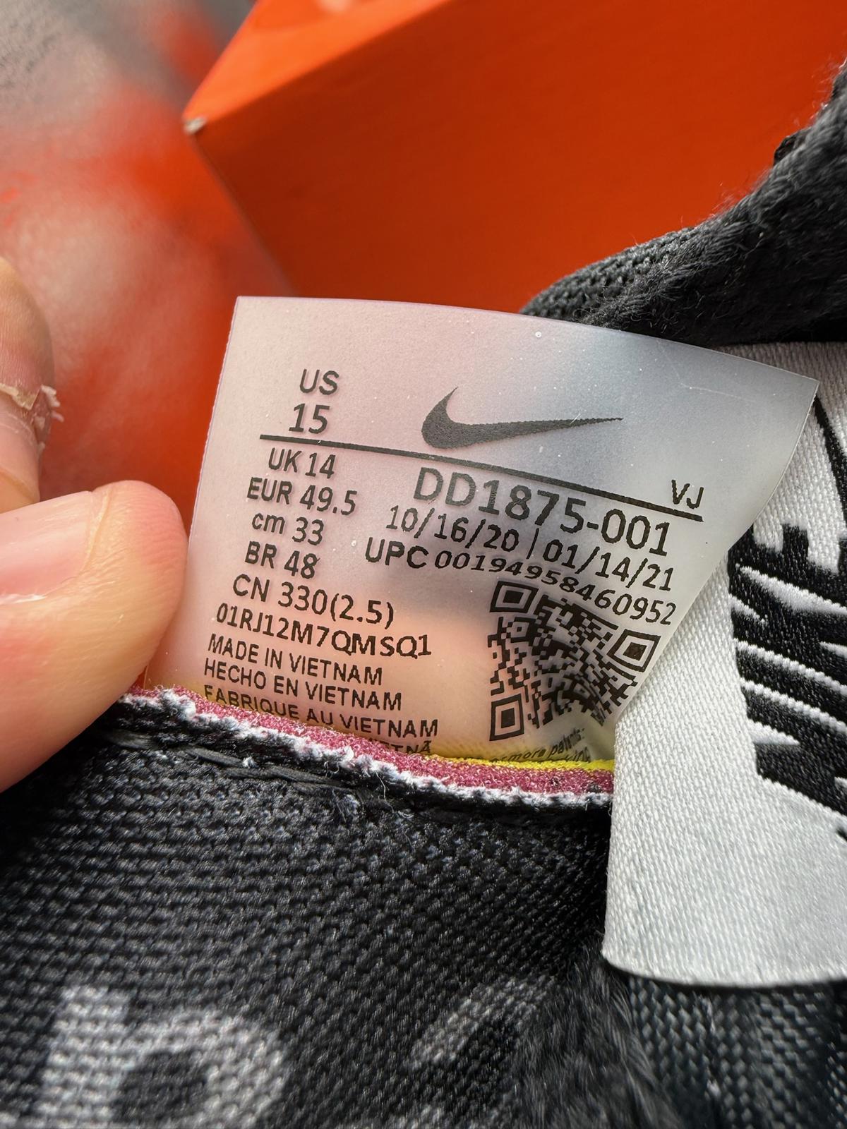 Size 14 Nike Vaporwaffle Sacai Black Gum OG all lot