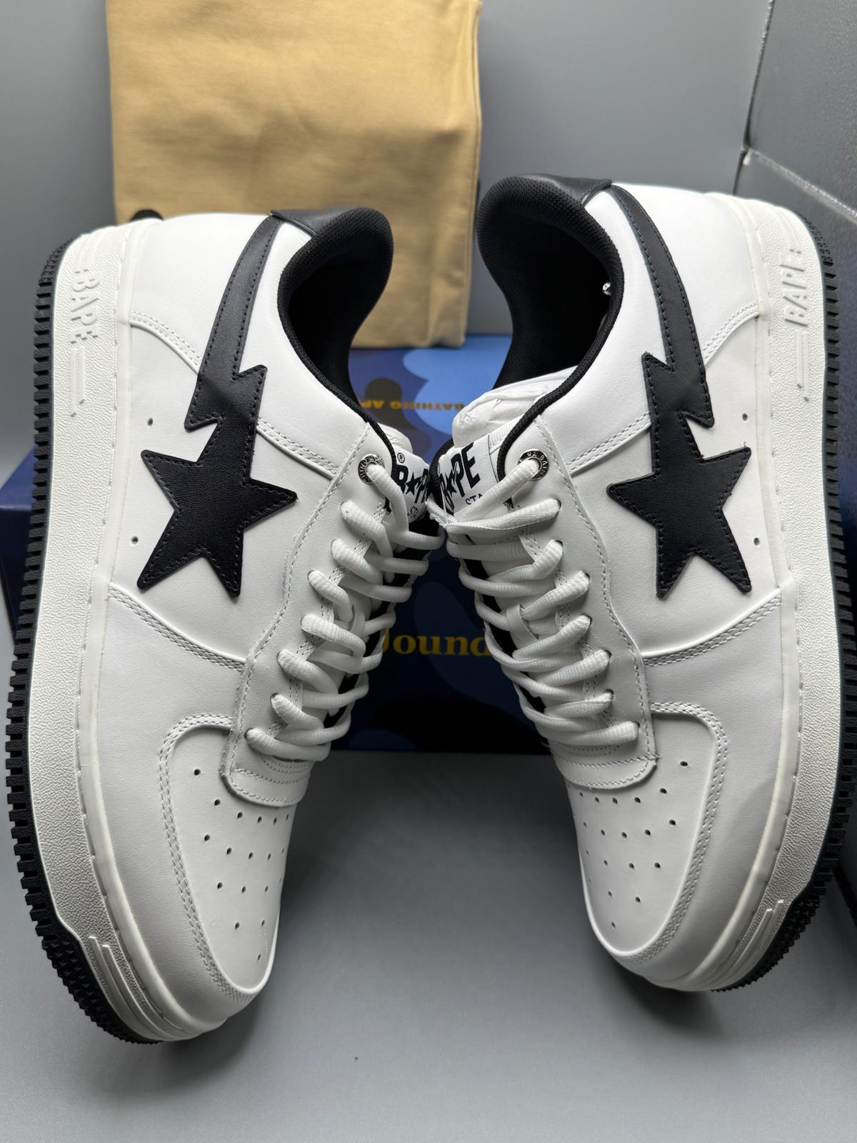 Size 10 ABathing Ape Bape Sta Low x JJJJound White Navy