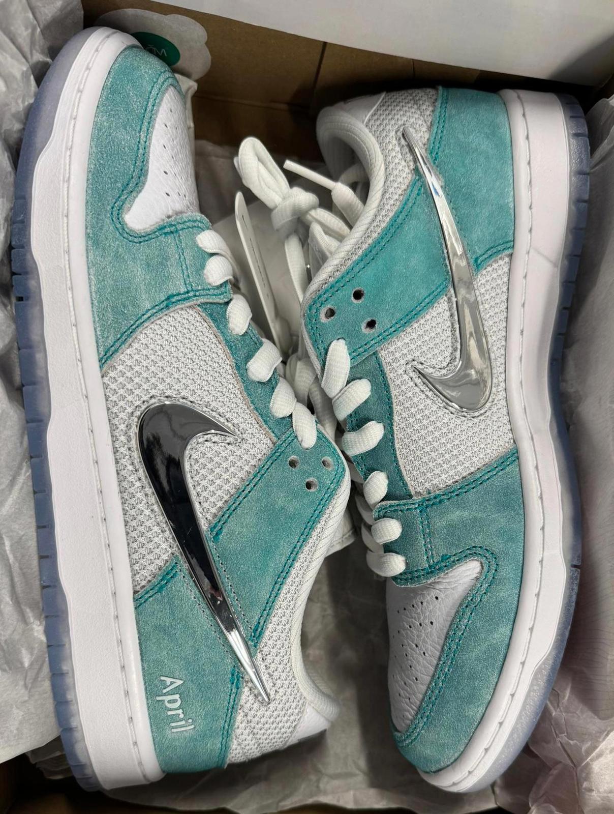Size 8.5 UK Nike Dunk Low Pro SB 'April' Sneakers