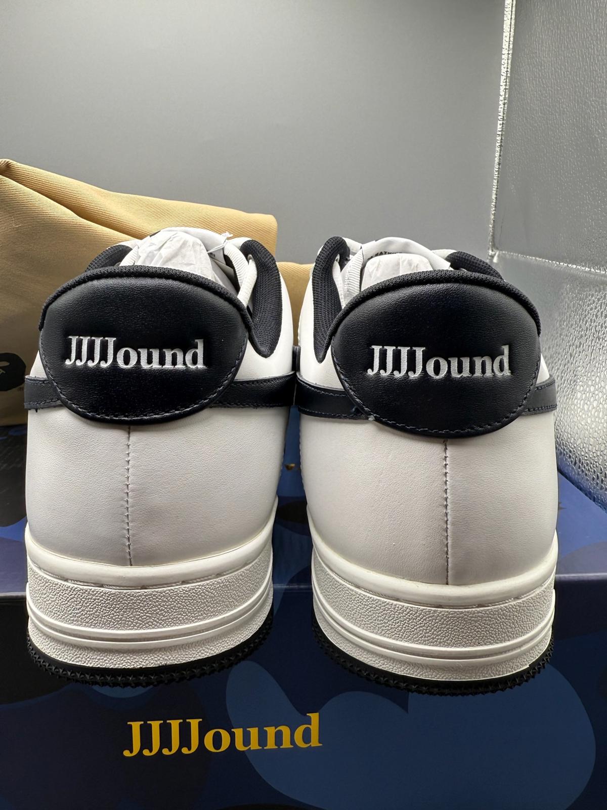 Size 10 ABathing Ape Bape Sta Low x JJJJound White Navy