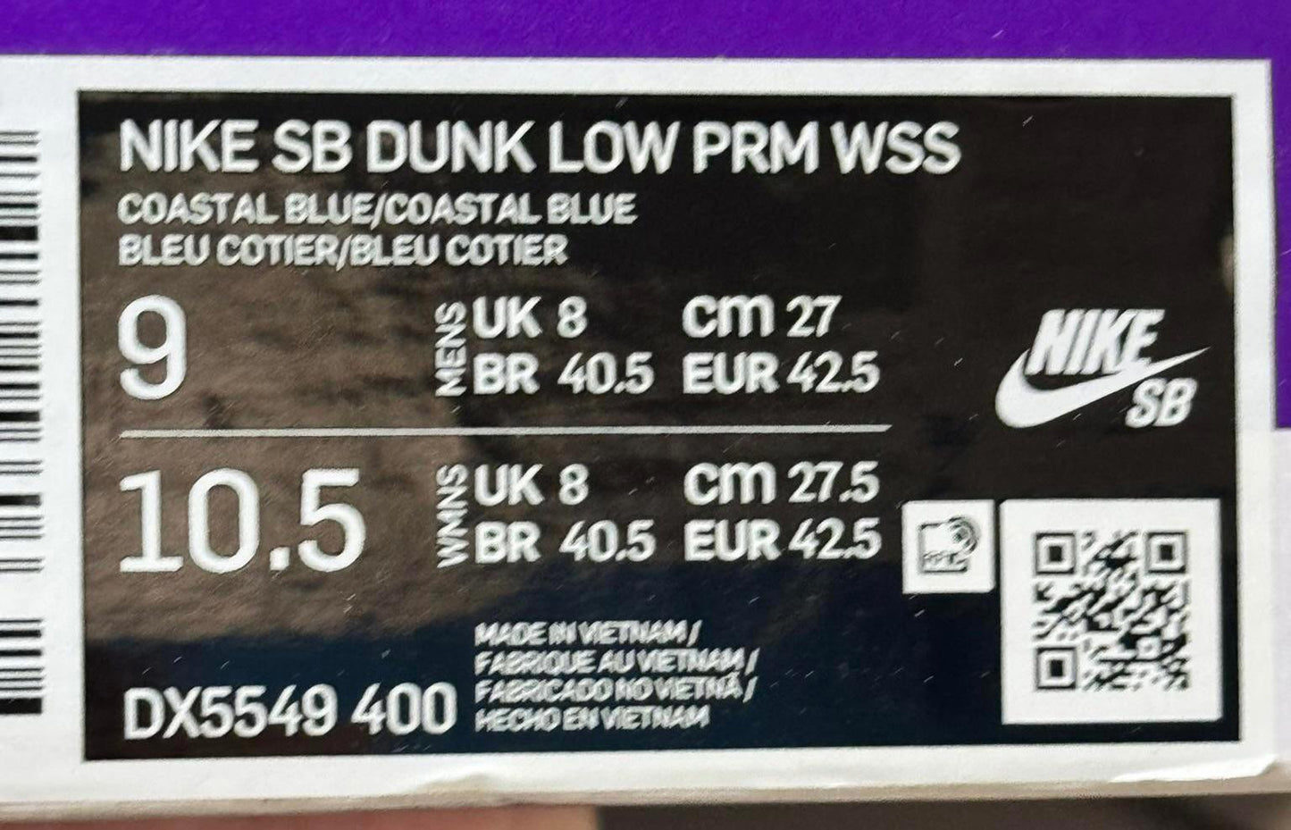 Size UK 8 Nike SB Dunk Low Pro Why So Sad? NEW DS
