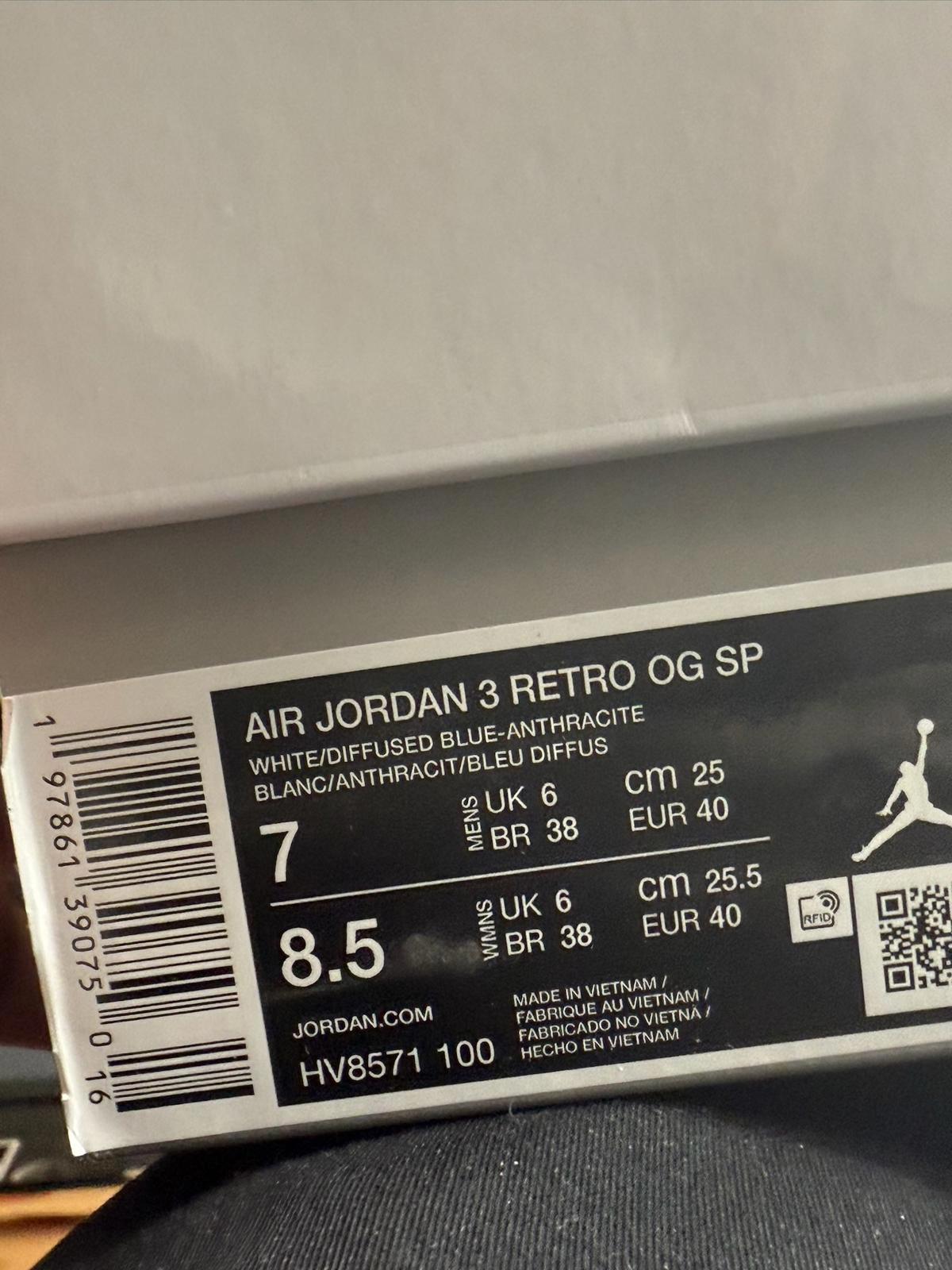Size 6 A Ma Maniere x Nike Air Jordan 3 Retro OG SP - For The Love