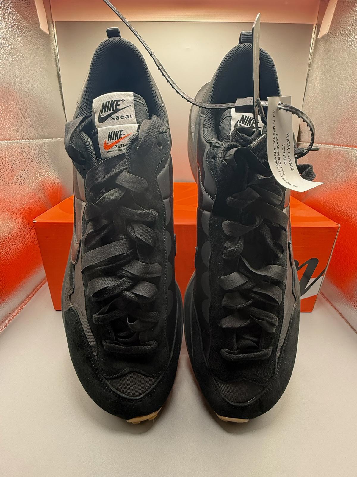 Size 14 Nike Vaporwaffle Sacai Black Gum OG all lot